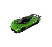 Easy Toys Modèle de voiture compatible avec Pagani Huayra R - Voiture jouet à l'échelle avec portes ouvertes - Modélisme automobile (Vert)