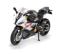 Easy Toys Modèle moto compatible avec BMW S 1000 RR - Modèles moto à l'échelle 1:12 avec béquille - modèle kit jouet - modélisme statique de collection (gris)