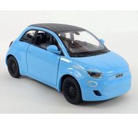 Easy Toys Modèle réduit de Voiture Compatible avec la Fiat 500e. Voiture Miniature à l'échelle avec Portes ouvrantes. Modélisme Automobile. (500e Bleu Clair)