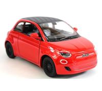 Easy Toys Modèle réduit de Voiture Compatible avec la Fiat 500e. Voiture Miniature à l'échelle avec Portes ouvrantes. Modélisme Automobile. (500 Rouge)