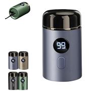 Easy Trim Pro 2.0, Easy Trim Rasierer, Mini rasoir électrique pour hommes, mini rasoir pour zones intimes, lavable, sans fil, USB, pour voyage, humide et sec, pour hommes et femmes (Bleu)