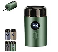 Easy Trim Pro 2.0, Easy Trim Rasierer, Mini rasoir électrique pour hommes, mini rasoir pour zones intimes, lavable, sans fil, USB, pour voyage, humide et sec, pour hommes et femmes (Vert)