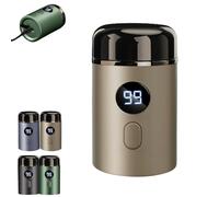 Easy Trim Pro 2.0, Easy Trim Rasierer, Mini rasoir électrique pour hommes, mini rasoir pour zones intimes, lavable, sans fil, USB, pour voyage, humide et sec, pour hommes et femmes (Marron)