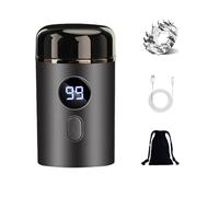 Easy Trim Pro 2.0, Ipx7 Easy Trim Razor for Wet and Dry, Men Portable Mini Electric Shaver with Led Display for Face (3PC)