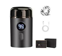 Easy Trim Pro 2.0, Ipx7 Easy Trim Razor for Wet and Dry, Men Portable Mini Electric Shaver with Led Display for Face (3PCS)