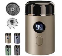 Easy Trim Pro 2.0, Rasoir éLectrique Pour Homme, Mini Rasoir éLectrique Portable Avec Indicateur Led, Rechargeable Par Usb, Sans Fil, éTanche (Or)