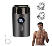 Easy Trim Rasierer, Easy Trim Pro 2.0, Tondeuse Partie Intime Homme, Mini Rasoir Electrique Homme, Utilisation Humide Et Sèche, Avec Affichage LED, Pour Hommes Et Femmes (Gris)