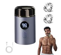 Easy Trim Rasierer, Easy Trim Pro 2.0, Tondeuse Partie Intime Homme, Mini Rasoir Electrique Homme, Utilisation Humide Et Sèche, Avec Affichage LED, Pour Hommes Et Femmes (Bleu)