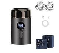 Easy Trim Rasierer, Easy Trim Pro Rasoir, Tondeuse Partie Intime Homme, Mini Rasoir Electrique Homme, Lavable, Humide Et Sec, Avec Affichage LED, Facile à Transporter Et Adapté Aux Voyages (Gris)
