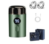 Easy Trim Rasierer, Easy Trim Pro Rasoir, Tondeuse Partie Intime Homme, Mini Rasoir Electrique Homme, Lavable, Humide Et Sec, Avec Affichage LED, Facile à Transporter Et Adapté Aux Voyages (Vert)