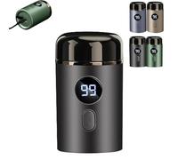Easy Trim Rasierer.Shaver Mini Rasoir Electrique Homme.Shaver Usb Rechargeable Et Lavable. Pour Hommes Et Femmes, IdéAle Pour La Barbe Et L'éLimination Facile Des Poils Du Corps (Gris)