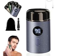 Easy Trim Rasoir, Easy Trim Pro 2.0, Mini Rasoir Electrique Homme, Easy Trim Rasoir Partie Intime, Lavable, Sans Fil, USB, Pour Voyage, Humide Et Sec, Pour Hommes Et Femmes (Bleu)
