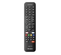 Meliconi Télécommande Universelle Easy TV+ pour Smart TV avec Clavier Complet, Fonction Learn, Mode Enfant et Freeze, Support Web, Assistance téléphonique, compatibilité Universelle