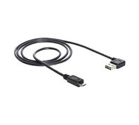 EASY-USB - Câble USB - Micro-USB de type B (M) pour USB (M) - 1 m - connecteur à 90 ° - noir