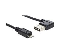 EASY-USB - Câble USB - Micro-USB de type B (M) pour USB (M) - 3 m - connecteur à 90 ° - noir