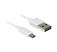 DeLOCK 84808 câble USB 2 m USB 2.0 USB A Micro-USB B Blanc