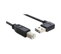 EASY-USB - Câble USB - USB type B (M) pour USB (M) - 3 m - connecteur à 90 ° - noir