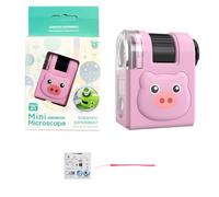 Easy Use Microscope Featuring LED Light Multiple Magnification for Learning BatteryFree Tiny