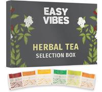 Easy Vibes-Coffret Cadeau De Tisanes24 Filtres Pyramidaux6 Variétés DifférentesIdée Cadeau Pour Lui Ou Elle