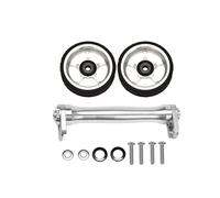 Easy Wheels Extender ver 2.0 pour Brompton + 2 roues Version améliorée Argenté (rallonge + 2 roues)
