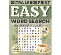 Easy Word Search for Seniors with Dementia: 100 frustration-free extra large print puzzles with simple everyday words, 6 words per puzzle, and 40 pt ... focus, relaxation, and cognitive comfort.