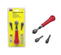 EASY WORK EW Kit d'ébavurage manuel 3 pièces 262410