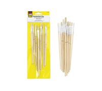 EASY WORK EW Les 9 pinceaux plats au poil naturel