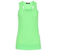 Easy Young Fashion - Débardeur basique pour femme - Haut de fitness - Dos nageur - T-shirt de sport - T-shirt coupe skinny 8002 (taille unique XS - M), vert fluo, 36-40