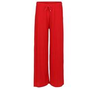 Easy Young Fashion Pantalon d'été pour femme - Pantalon plissé doux et fluide - Pantalon de loisirs Marlène tendance élégant et décontracté - Rouge, 38-44