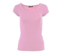 Easy Young Fashion T-shirt Romina pour femme, Rose, L