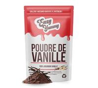 EASY YUMMY - Vanille Bourbon en poudre 100% naturelle (50 g), idéale pour pâtisserie et recettes vegan