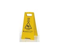Easyabsorb easyabsorb panneau de signalisation "attention sol glissant" noir