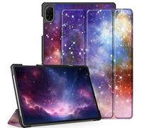 EasyAcc Coque Compatible avec Honor Pad X8A 11 Pouces 2024, Ultra Mince Smart Cover en Cuir Fonction Compatible avec Honor Pad X8a 2024 Nadal-W09B Tablette, Ciel étoilé Violet