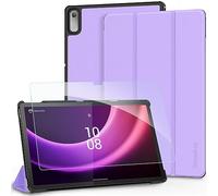EasyAcc Coque Étui pour Lenovo Tab P11 2nd Gen 11.5 Pouces 2022 TB350FU/TB350XU avec en Verre trempé, Ultra Mince Housse avec Fonction Support et Veille Automatique et réveil Automatique,Violet