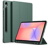EasyAcc Coque pour Galaxy Tab S10 Lite 10,9 Pouces 2025 / S10 FE 10,9 2025 / S9 FE 10,9 / S9 11 Pouces 2023 avec Pen Porte-Stylet, Étui de Protection Ultra Fin Housse en TPU, Vert Nuit