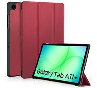EasyAcc Coque pour Samsung Galaxy Tab A11+ 2025/ A9+ 2023 11",Bordeaux | Étui en Cuir PU avec Fonction Veille/réveil Automatique pour SM-X230/X236B/X210/X215/X216/X218