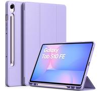 EasyAcc Coque pour Samsung Galaxy Tab S10 Lite 10,9 Pouces 2025 / S10 FE 10,9 2025 / S9 FE 10,9 / S9 11 Pouces 2023 avec Pen Porte-Stylet, Étui de Protection Ultra Fin Housse en TPU, Lilas