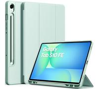 EasyAcc Coque pour Samsung Galaxy Tab S10 Lite 10,9 Pouces 2025 / S10 FE 10,9 2025 / S9 FE 10,9 / S9 11 Pouces 2023 avec Pen Porte-Stylet, Étui de Protection Ultra Fin Housse en TPU, Vert Tendre