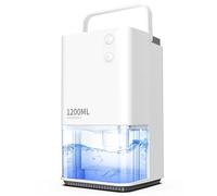 EasyAcc® Déshumidificateur Maison 1200ml, Silencieux Déshumidificateur Portable Electrique Déshumidificateur d'air Salle de Bain 7 Lumière LED Colorée Pour Chambre Musée Galerie Fleuriste Appartement