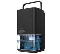 EasyAcc® Déshumidificateur Maison 1200ml, Silencieux Déshumidificateur Portable Electrique Déshumidificateur d'air Salle de Bain 7 Lumière LED Colorée Pour Chambre Musée Galerie Fleuriste Appartement