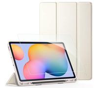 EasyAcc Étui pour Samsung Galaxy Tab S6 Lite 10,4 Pouces 2024/2022/2020 avec Verre Trempé - Ultra Mince vec Couvercle Léger Étui en Cuir PU pour Tablettes (Couleur des étoiles)