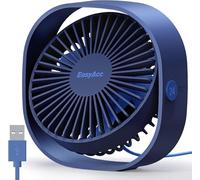 EasyAcc Ventilateur USB Mini Ventilateur de Table Silencieux Portable Ventilateur USB 3 Vitesse pour Bureau Maison