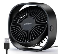 EasyAcc Ventilateur USB Mini Ventilateur de Table Silencieux Portable Ventilateur USB 3 Vitesse pour Bureau Maison