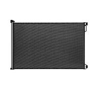 EasyBaby Barrière rétractable pour bébé extra large et extra haute pour intérieur ou extérieur, extensible jusqu'à 180,3 cm de large, 100 cm de haut, noir