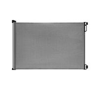 EasyBaby Products Portail rétractable pour intérieur et extérieur, 33 cm de haut, extensible jusqu'à 55 cm de large gris