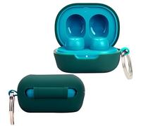 easyBee Coque compatible avec les écouteurs Bluetooth JLab JBuds Mini Ear avec porte-clés, kit de protection ultra fin en silicone liquide souple, résistant aux chocs, vert