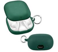 easyBee Coque compatible avec Soundcore Liberty Buds Bluetooth, coque de chargement avec porte-clés, en silicone liquide souple, ultra fine, résistante aux chocs, vert