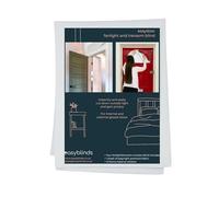 Easyblinds Easydoor Store pour imposte, Facile et Rapide à Installer, Blanc, pour fenêtre jusqu'à 50x90cm, Fixation autocollante, Couper pour créer n'importe Quelle Forme/Taille