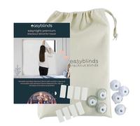 Easyblinds Go Anywhere Store occultant Portable, ventouses et Attaches Autocollantes, crème, fenêtres jusqu'à 200x135 cm, Faire n’Importe Quelle Forme/Taille, Occultation complète