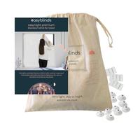 Easyblinds Go Anywhere Store occultant Portable, ventouses et Attaches Autocollantes, crème, fenêtres jusqu'à 200x135 cm, Faire n’Importe Quelle Forme/Taille, Occultation complète